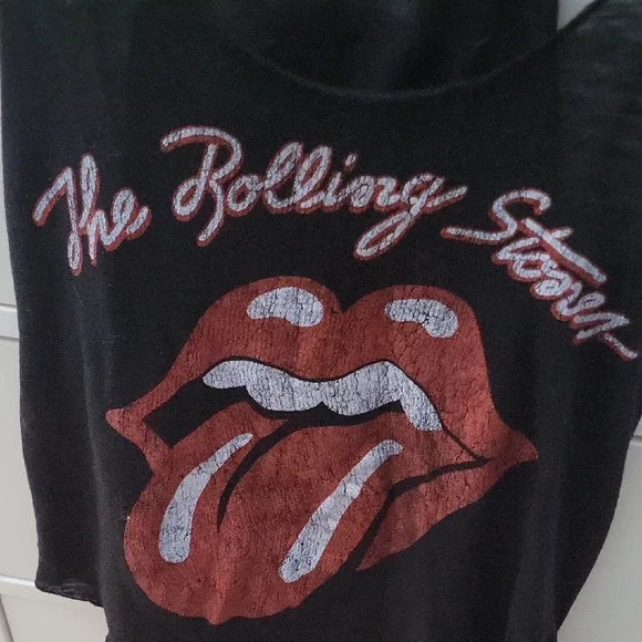 The Rolling Stones Black Graphic Tank Top - Picture 3 of 5